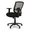 Alera Etros Series 18.03 in. to 21.96 in. Seat Height Mesh Mid-Back Chair - Black